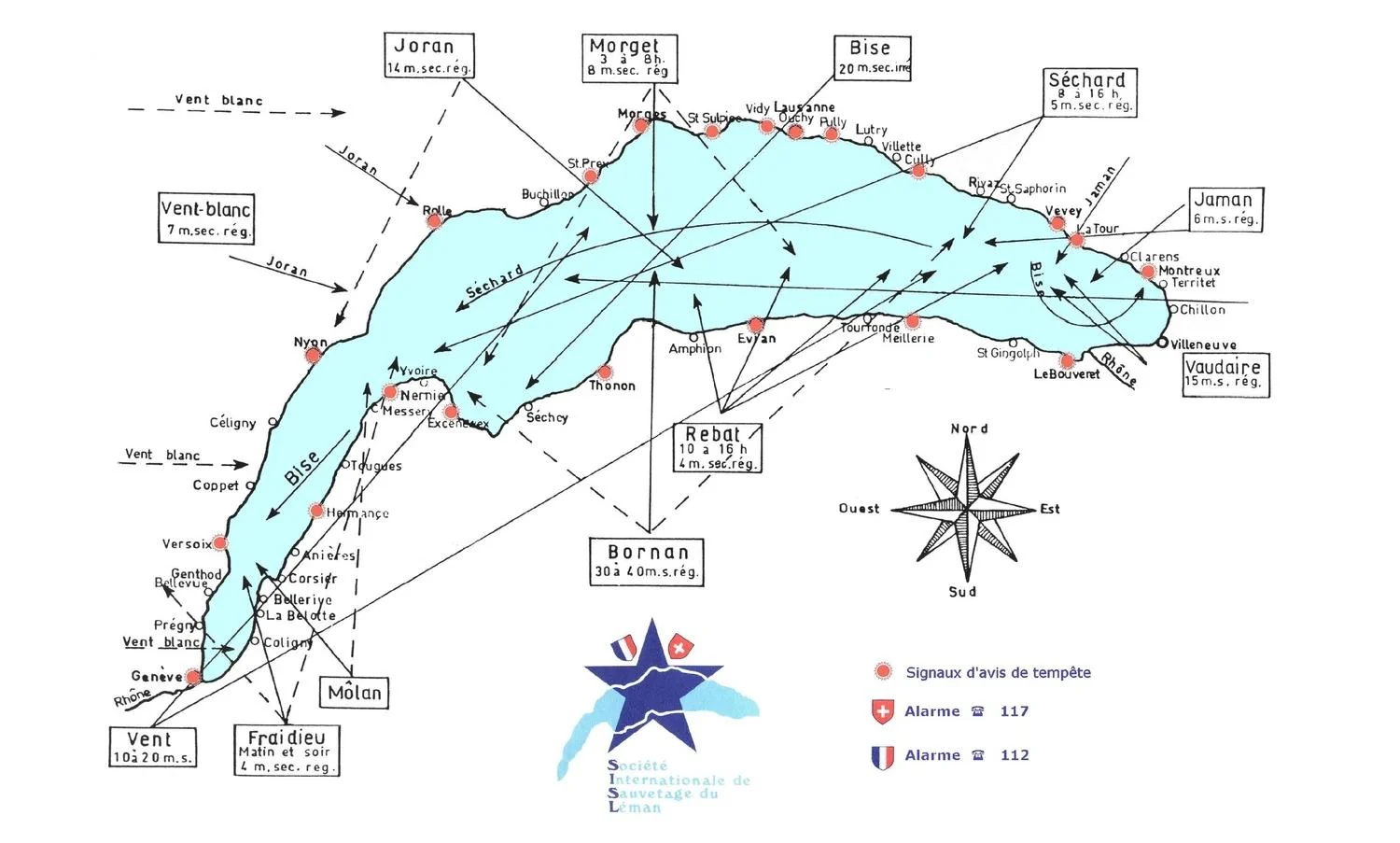 Figma wind chart of Lake Geneva